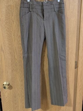 Maurices Brown/Black Pinstripe Women's Pants